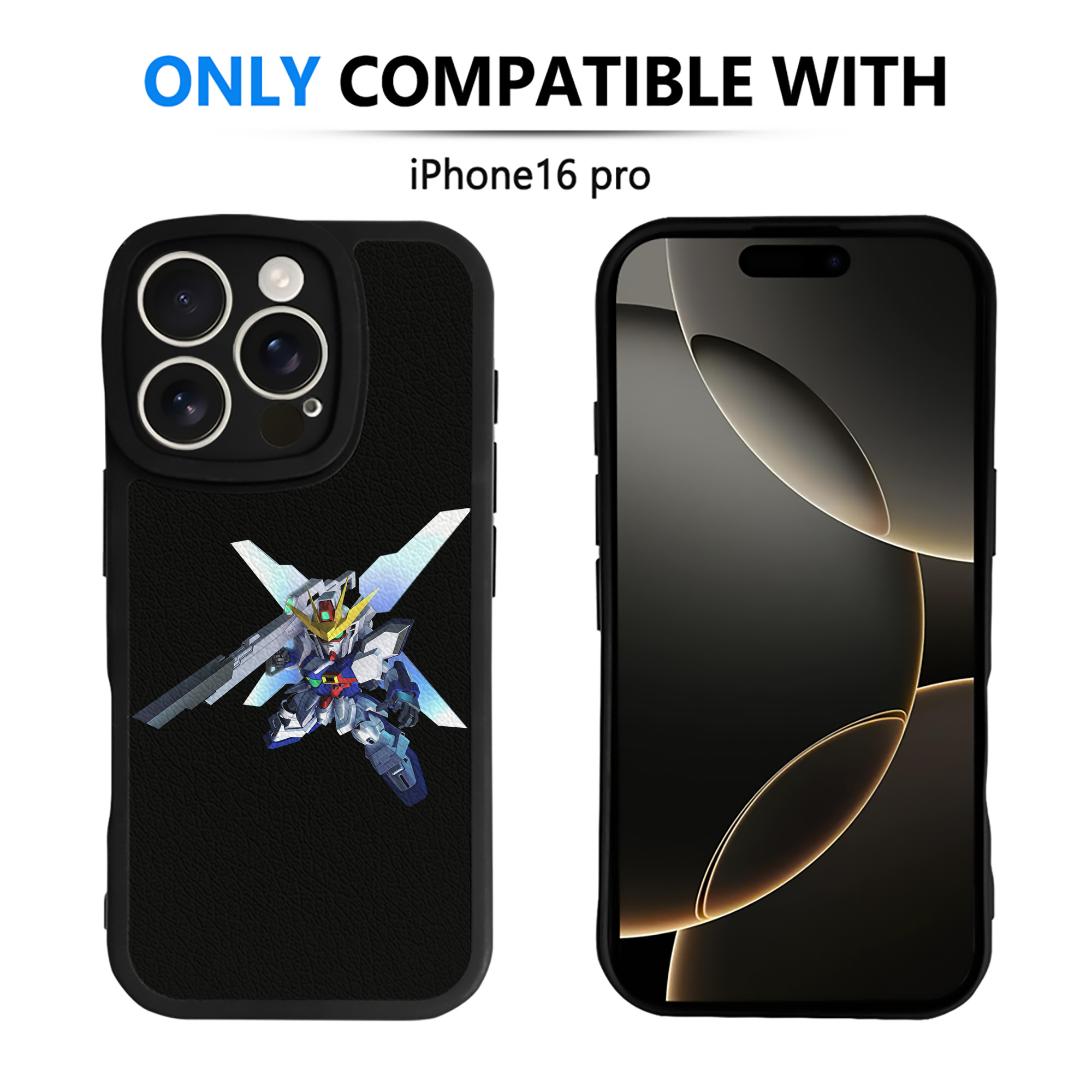 （画像用） 機動戦士ガンダム Mobile Suit Gundam 【iPhone 16シリーズ対応】シリコンスマホケース（レザー調） 材質：シリコン